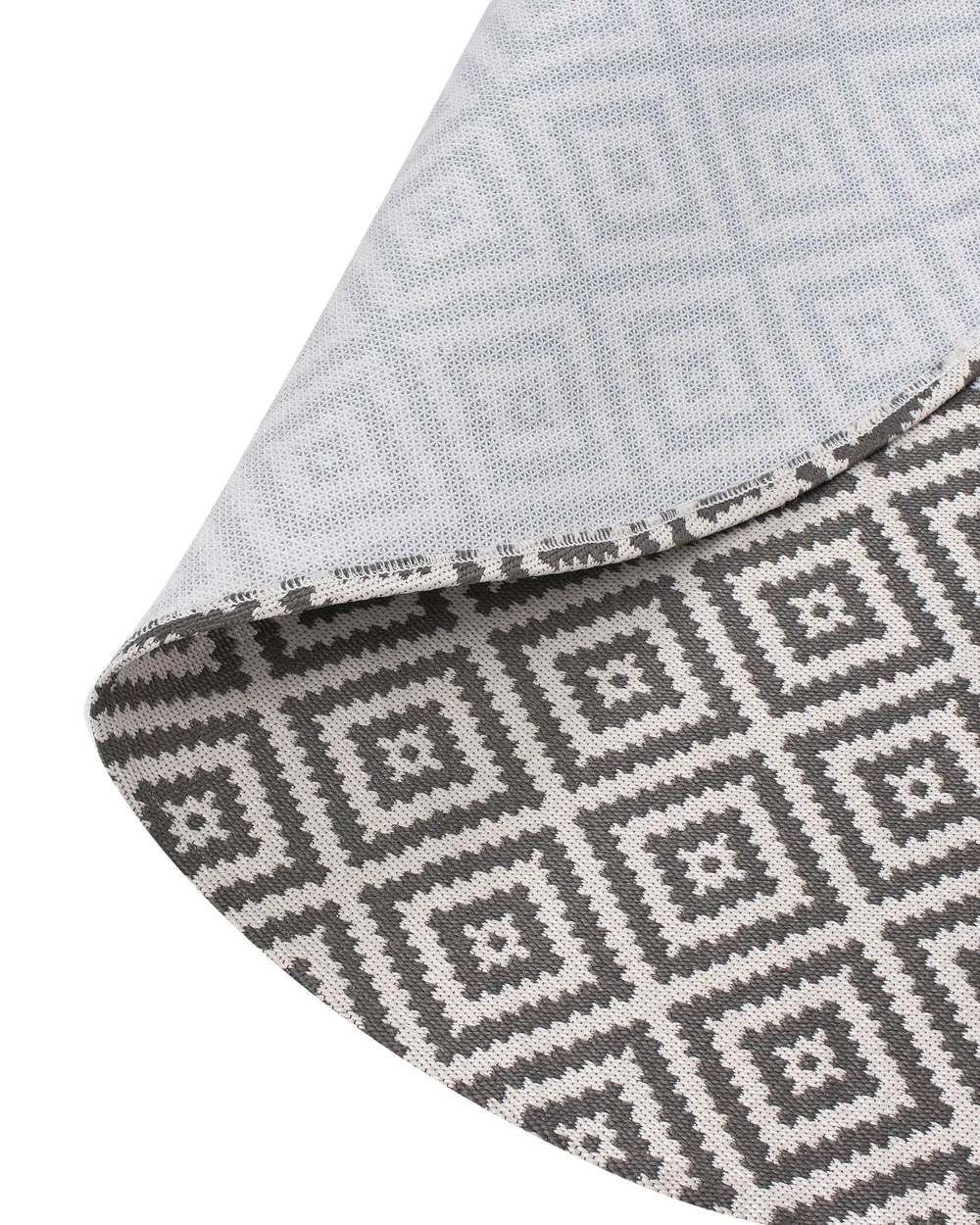 Outdoor Rug THRISSUR Grey ø 120 cm_992350