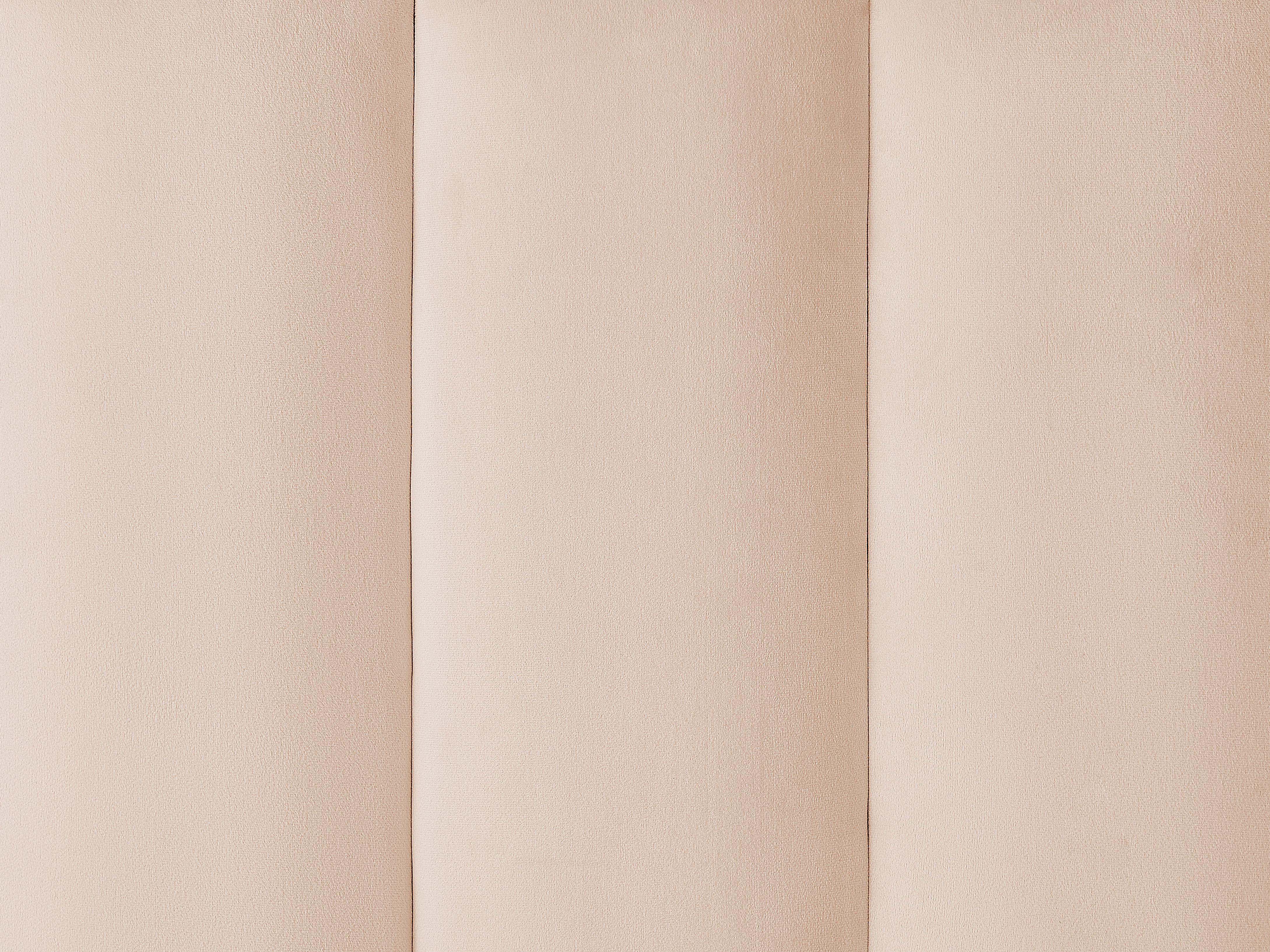 Bett mit Lattenrost Samtstoff MIRIBEL 180 x 200 cm Beige_870667
