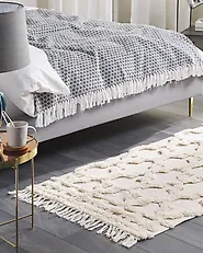 Tappeto SULUOVA Beige 80 x 150 cm Cotone_1178772