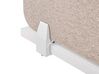 Bureauscherm beige 80 x 40 cm WALLY_853085