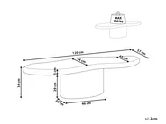 Coffee Table CONZA 57 cm 120 cm Beige_995969