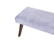 Ławka tapicerowana TAMRE Szenil Błękitny / ciemnobrązowy_1183156