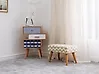 Footstool TAKOMA II Cotton Beige