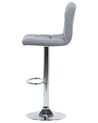 Set of 2 Adjustable Bar Stools Grey MARION_688861