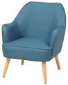 Fabric Armchair Teal Blue LOKEN_697404