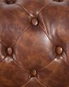 Fauteuil en cuir PU marron Rétro CHESTERFIELD_537665