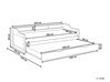 Dřevěná rozkládací postel 90 x 200 cm bílá EDERN_874811