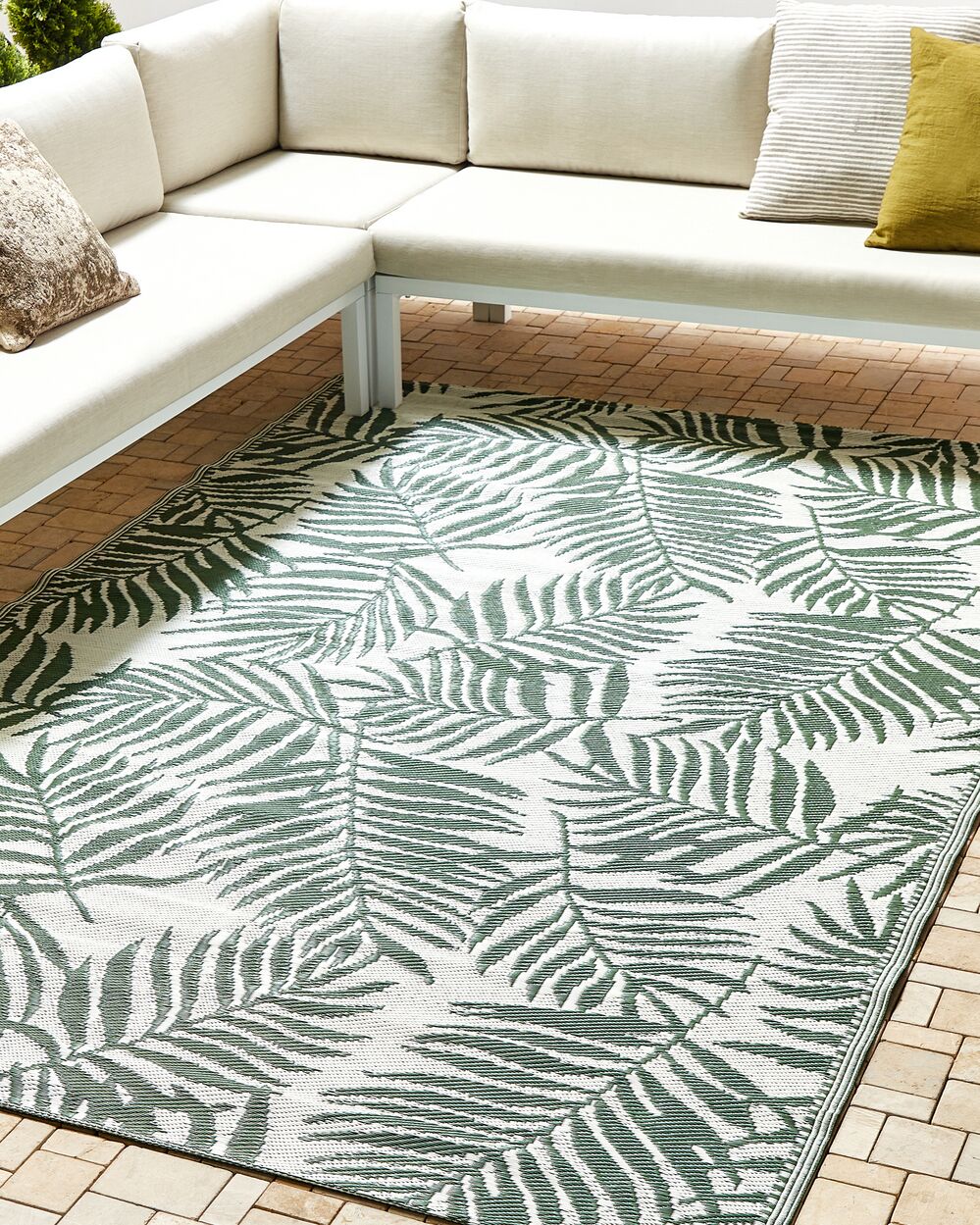 Outdoor Area Rug 180 x 270 cm Dark Green KOTA Beliani