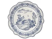 Set med 20 matserviser BAY LEAF Porslin Vit/ Blå_1191739