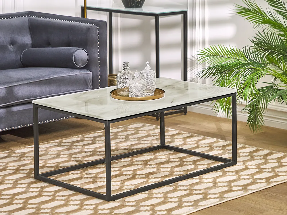 Coffee Table DELANO Marble/ Black
