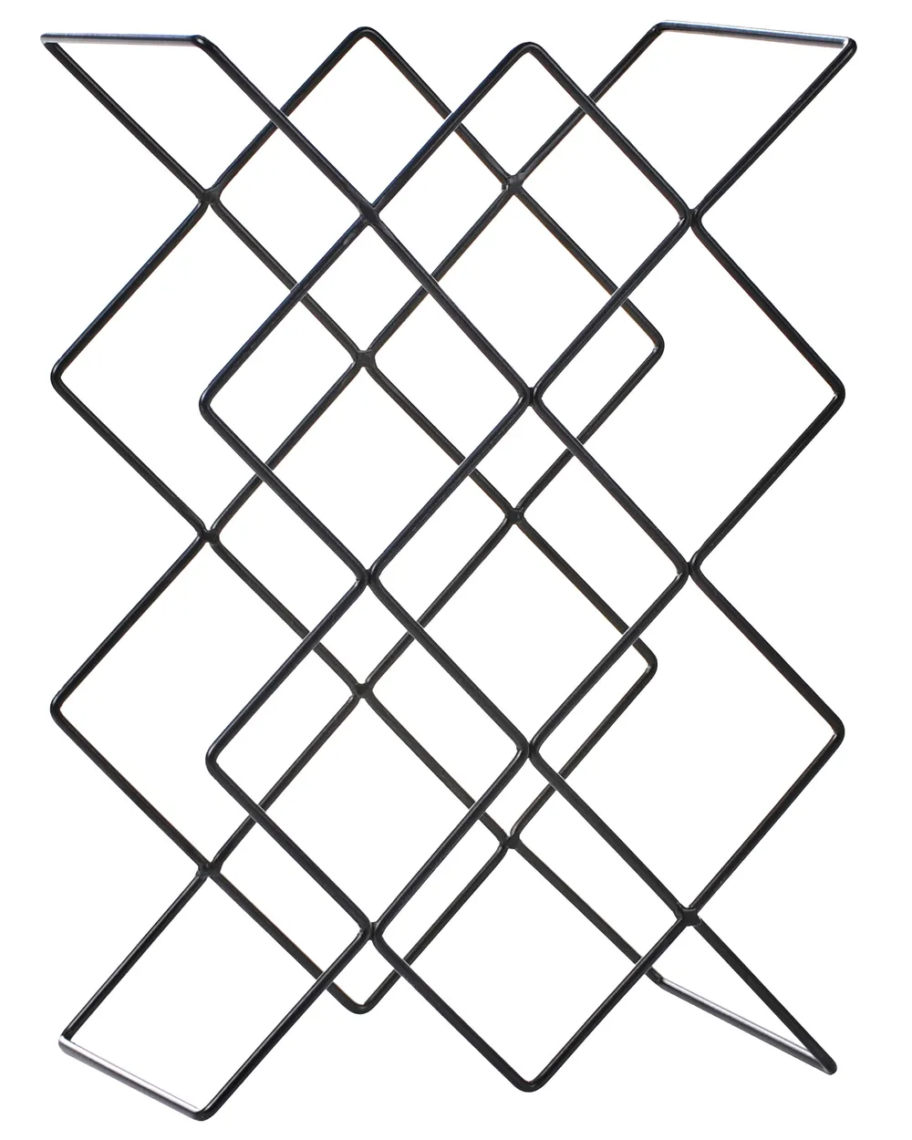 Wine Rack RATHKEALE Metal Black