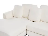 Corner Sofa 5 Seater OSLO with Ottoman Boucle White Right Hand_946750