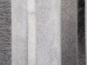 Kožený koberec 140 x 200 cm svetlosivý AZAY_743052
