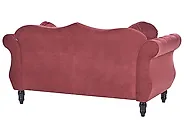 Sofa dla 2 osób SKIEN II Welur Bordowy_1171135