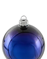 Set of 35 Baubles ICEDROP Glass Blue/ Gold_1028550