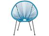 PE Rattan Bistro Set Blue ACAPULCO II_813785