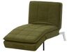 Chaise longue regolabile tessuto verde LOIRET_927425