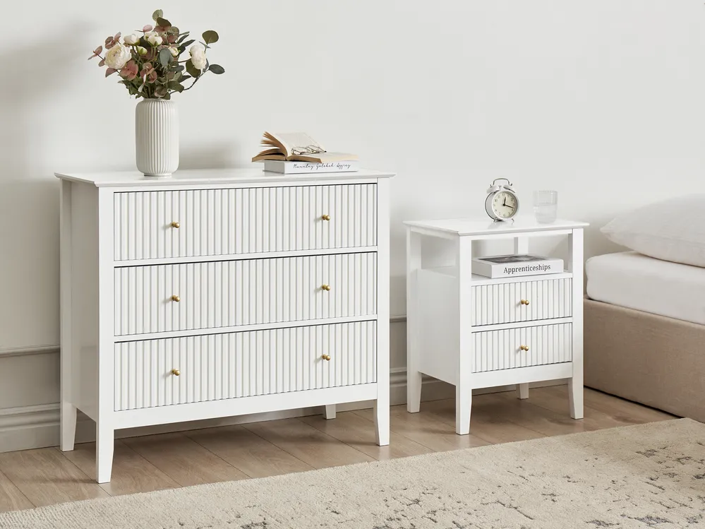 3 Drawer Chest ASSISI White