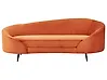 Sofa 2 Seater SAVAR Velvet Orange
