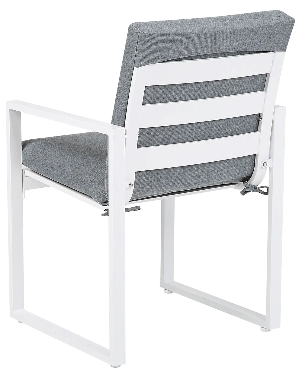 Set di 2 sedie da giardino con cuscini PANCOLE Tessuto Grigio_739006