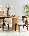 Conjunto de 2 sillas de comedor ISLE Madera Marrón/Gris