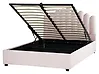 Ottoman Bed VINCENNES Velvet Pastel Pink 160 x 200 cm (EU King Size)