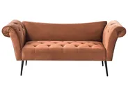 Chaise Longue NANTILLY Velvet Golden Brown_996663