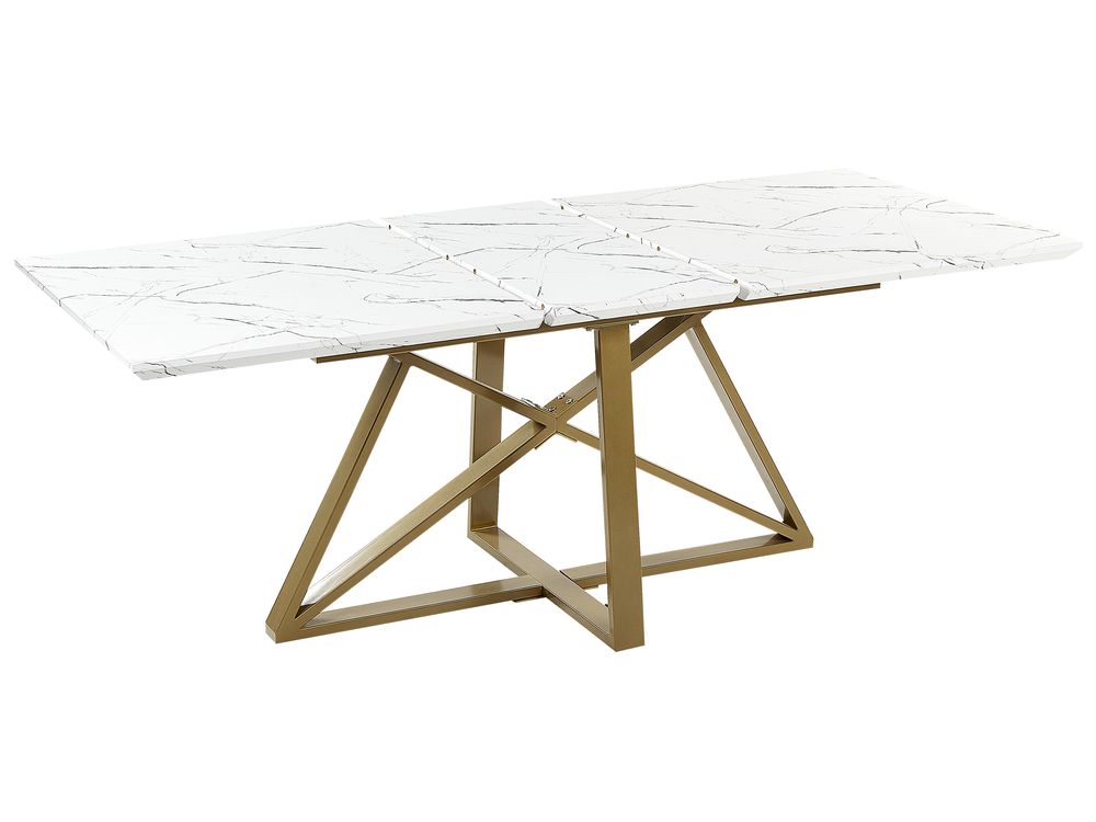 Gold marble dining table discount