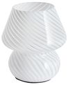 Tischlampe LOBO Glas Weiss