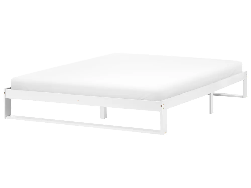 Bed without Headboard Pine Wood TALAIRAN 180 x 200 cm (EU Super King) White