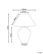 Table Lamp DIOGO Porcelain White_980803