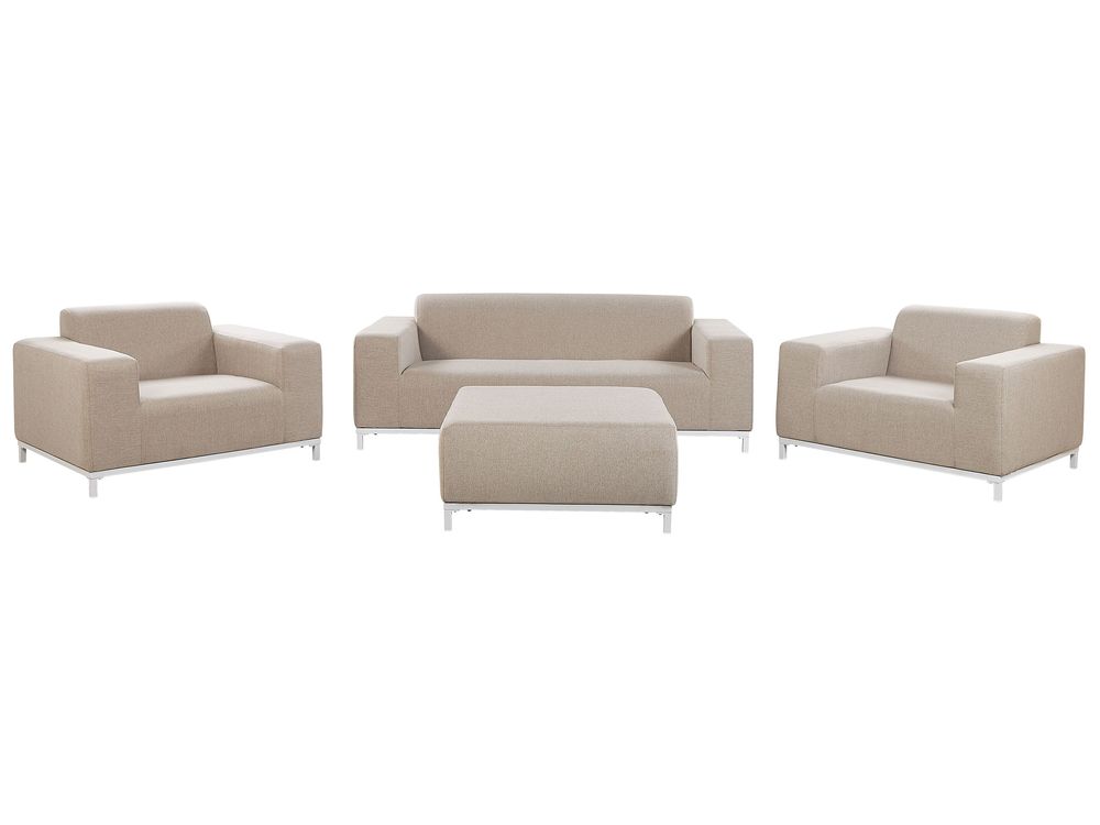 Lounge Set mit Tisch 5-Sitzer ROVIGO Beige