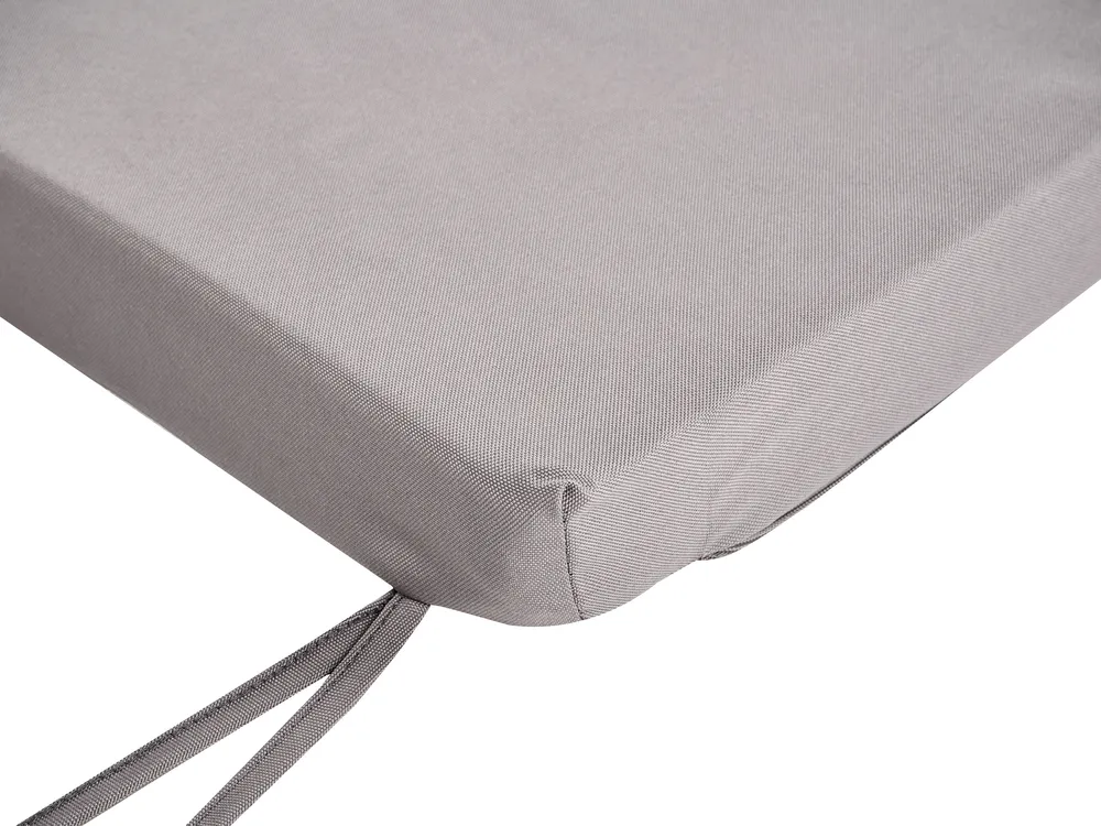 Garden Bench with Cushion MONSANO 170 cm Eucalyptus Wood Grey_1153960