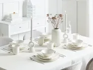Set of 16 Dinnerware ELDERBERRY Porcelain White_957204