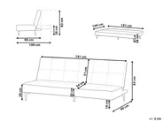 Divano letto 3 posti ESSVIK Tessuto Grigio chiaro_894356