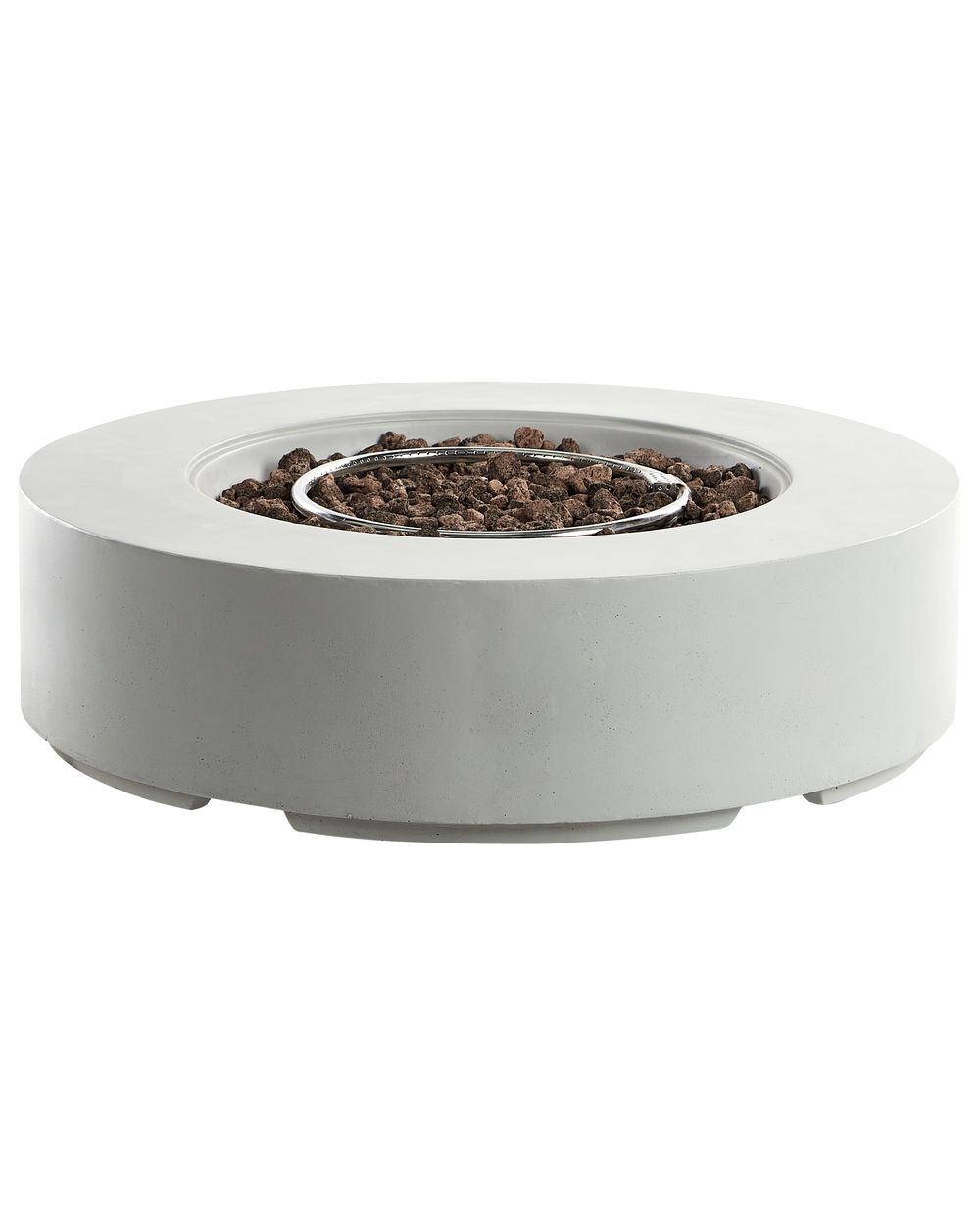 Gas Fire Pit PACAYA Concrete Light Grey
