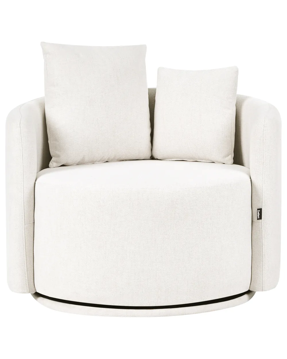 Swivel Armchair ENNORA Fabric Off-White_1072900