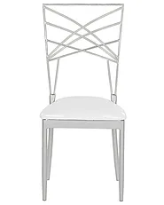 Set di 2 sedie da pranzo GIRARD Metallo Argento_782824