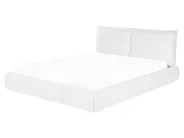 Bed Boucle VINAY 160 x 200 cm (EU King Size) White_945819
