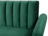 Divano letto 3 posti velluto verde smeraldo VIMMERBY_771560