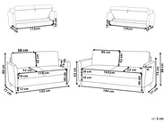 Living Room Set 5 Seater MARE Boucle Beige_1028911