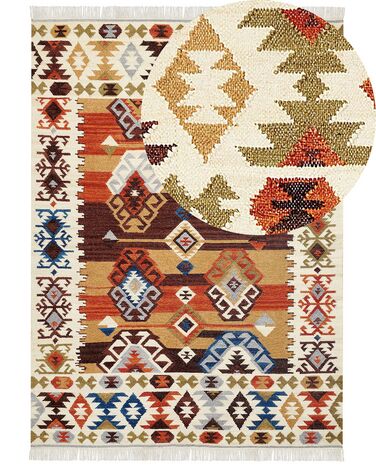 Vlnený kelímový koberec 160 x 230 cm viacfarebný VOSKETAP