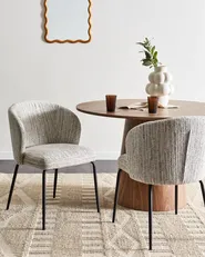 Set of 2 Dining Chairs ZANA White_938843