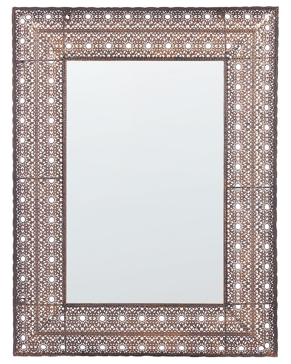 Wall Mirror DEHRADUN 69 cm 90 cm Metal Copper