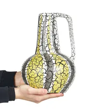 Wazon dekoracyjny MALAKKA 34 cm Ceramika Kolorowy_893911