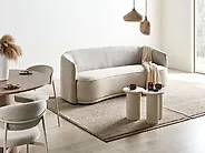 Sofa 3 Seater ROSET Fabric Light Beige_1184609