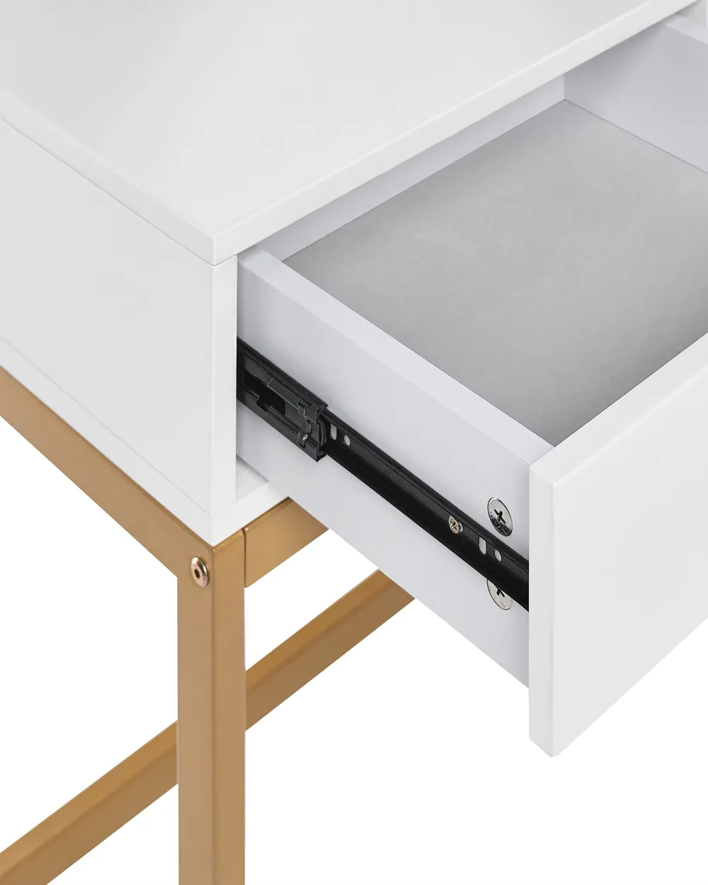 Toeletta con specchio e sgabello AUXON LED Bianco_1070400