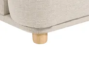 Living Room Set 5 Seater LUVOS Fabric Light Beige_972199
