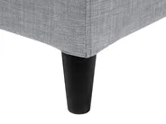 Lit avec sommier Tissu FITOU 160 x 200 cm Gris clair_709615