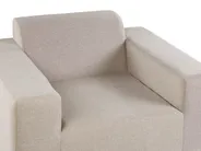Garden Lounge Set with Table 5 Seater ROVIGO Beige_784674